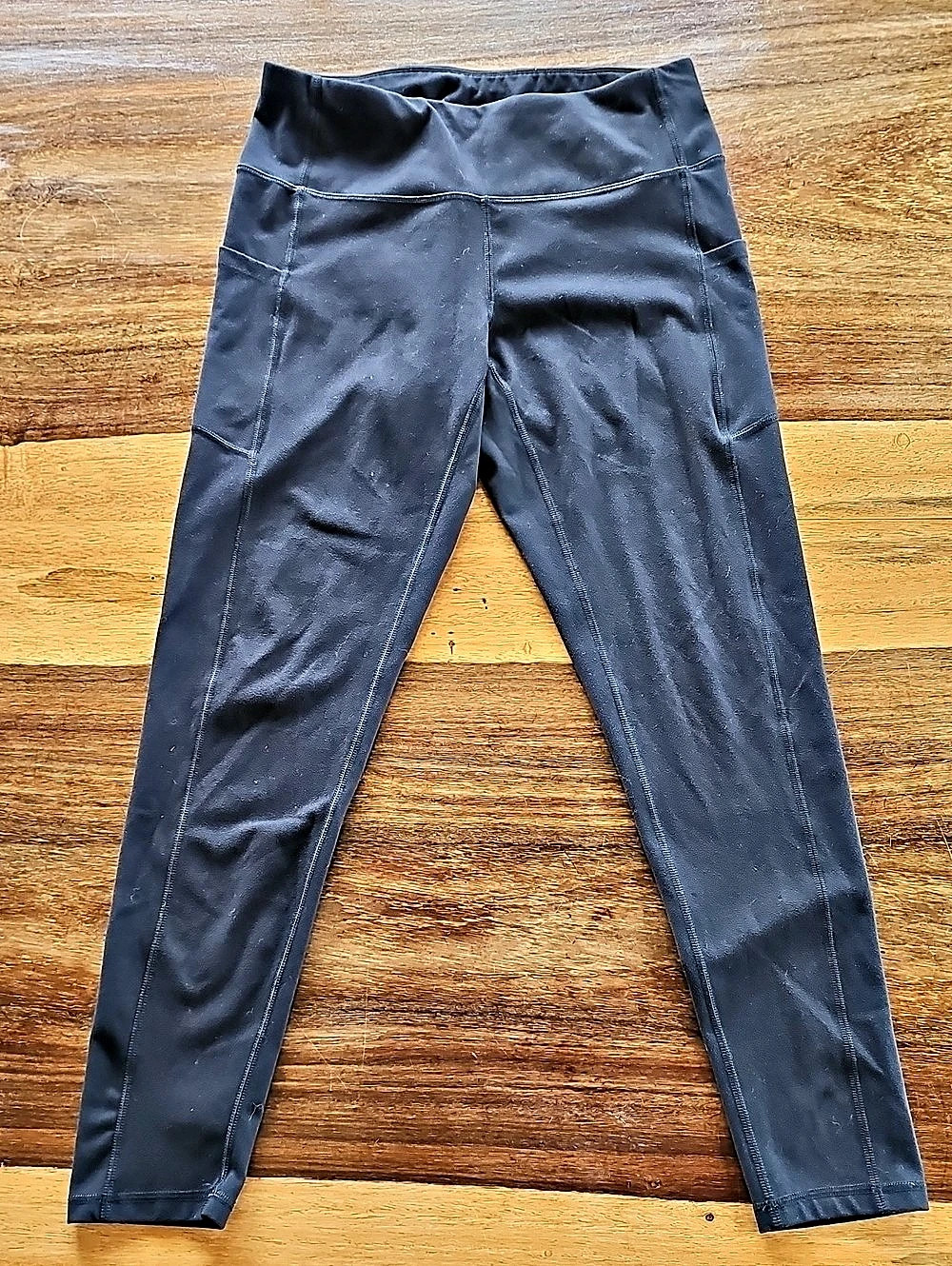 Heathyoga Black Fleece Leggings